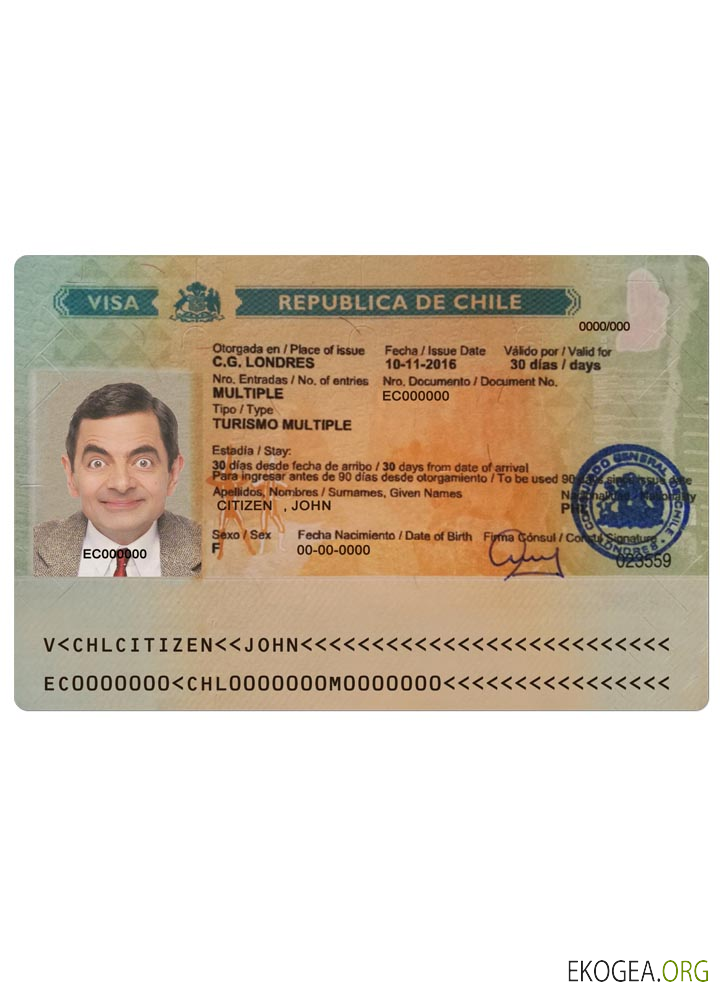 Visa touristique CHILI